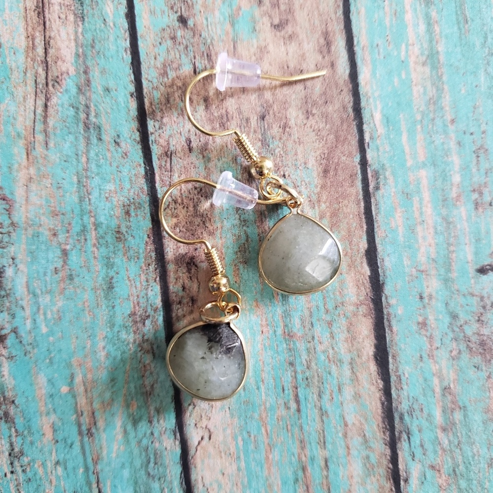 Stone earrings (handmade)